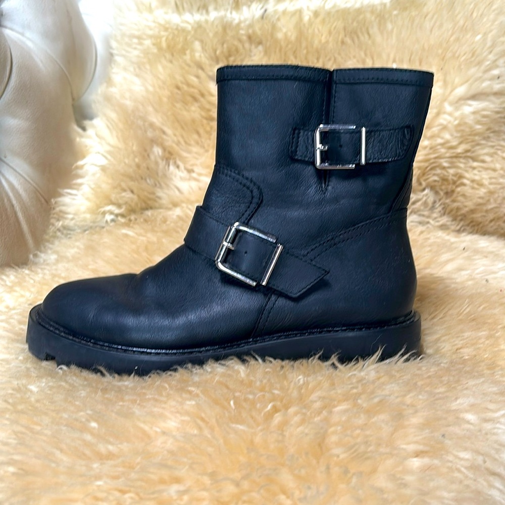 Leather Moto Boots